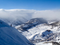 "Snowboarding Sunset Ridge" Crested Butte, CO
